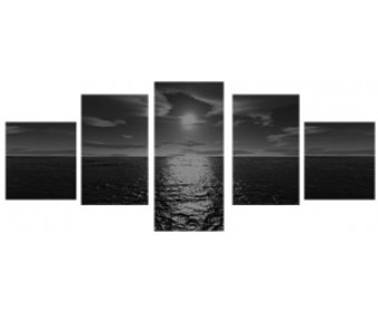 Midnight Theme, fler dels canvas tavla 200x100 cm