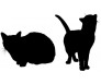 Dekor Katter i fönster
