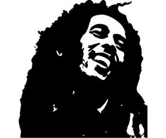 Väggdekal Bob Marley