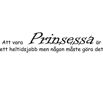 Att vara Prinsessa.