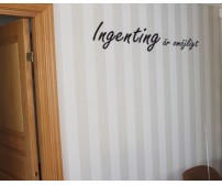 Ingenting är omöjligt