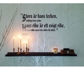 Bibelcitat Stora är hans tecken