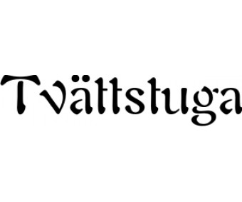 Rumstext Tvättstuga